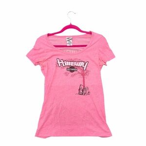 Y2K Pink Harley Davidson “Hillbilly” Tee Gatlinburg TN L